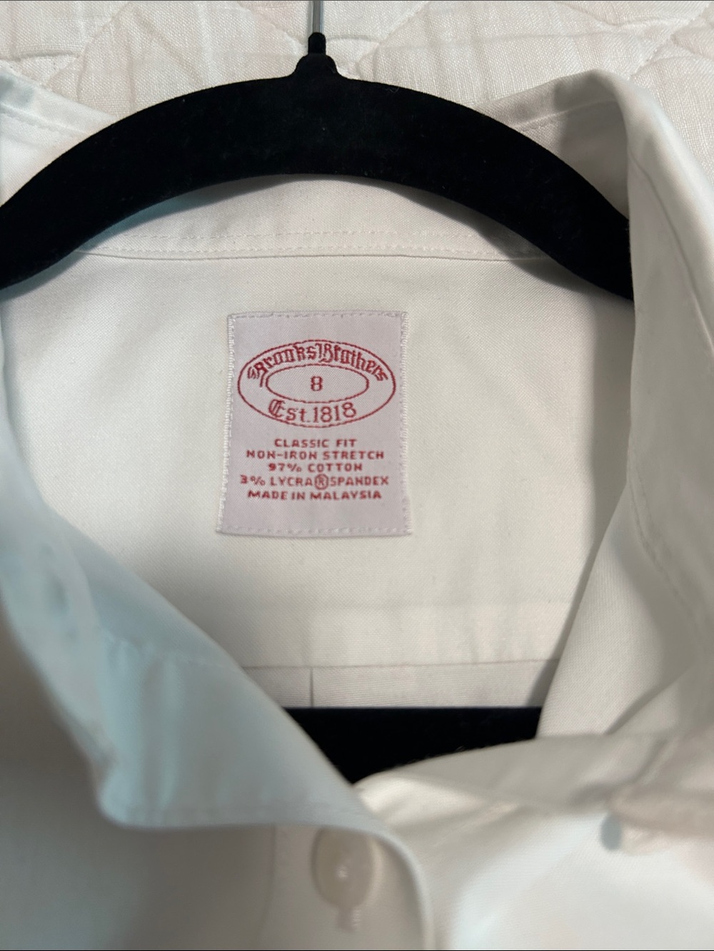 Brooks Brothers White Button-Down Dress Shirt - Picture 3 of 4